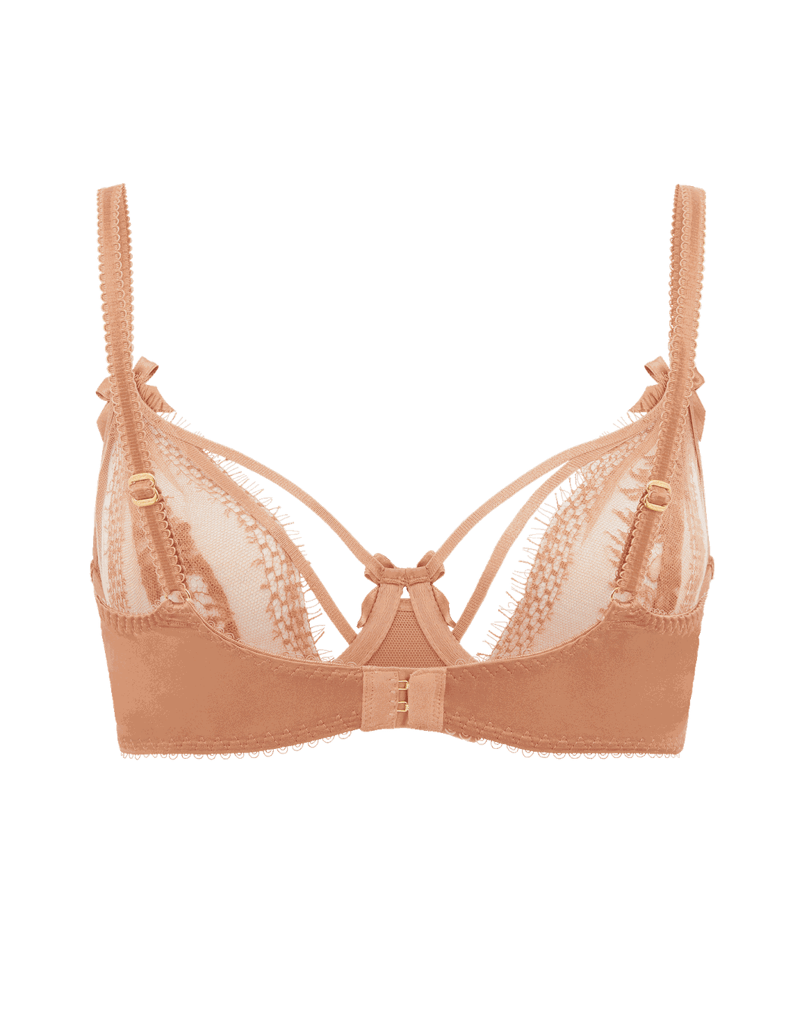 Tanya Plunge Underwired Bra Gold | Agent Provocateur