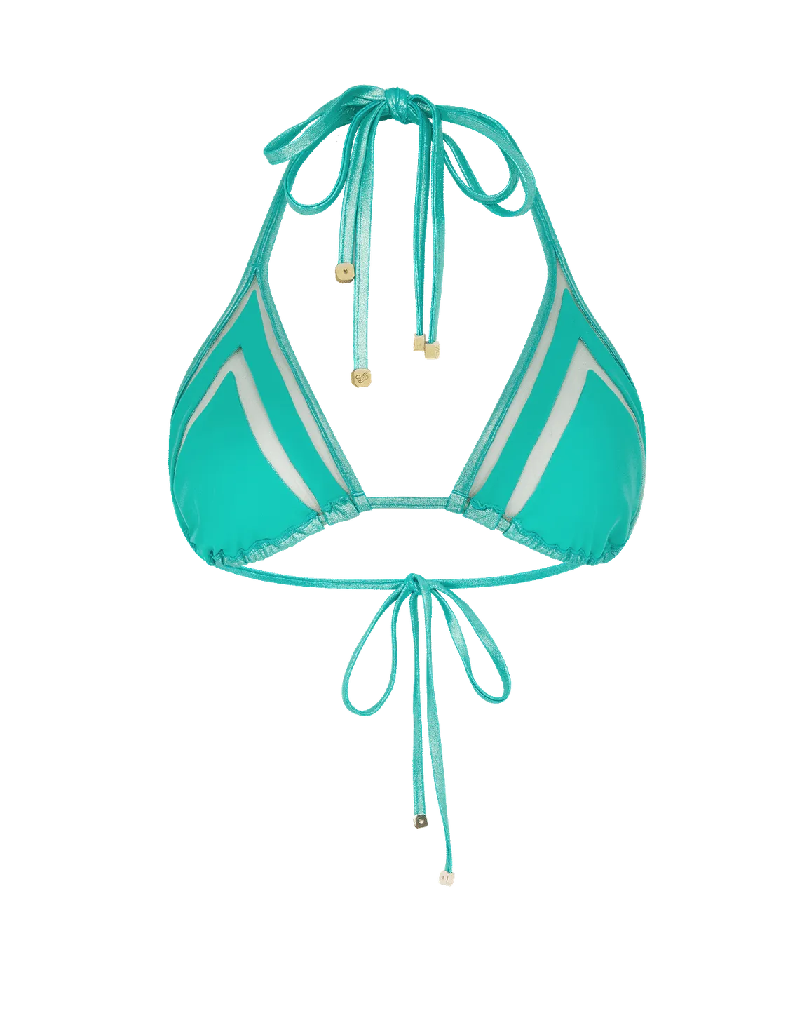 Tora Bikini Top Teal/Gold | Agent Provocateur