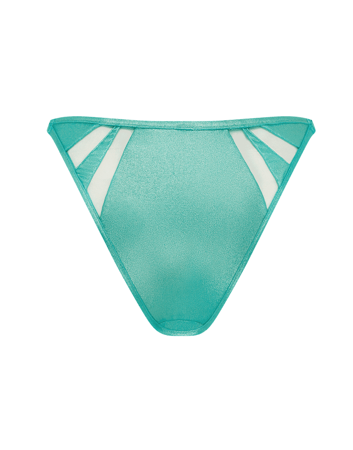 Tora Bikini Bottom Teal/Gold | Agent Provocateur