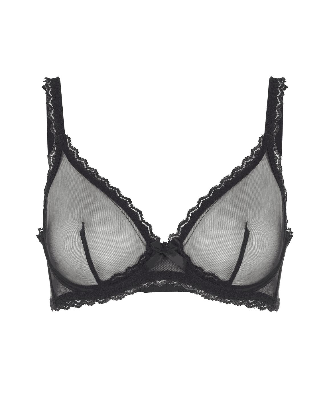 Venetia Full Cup Underwired Bra Black | Agent Provocateur