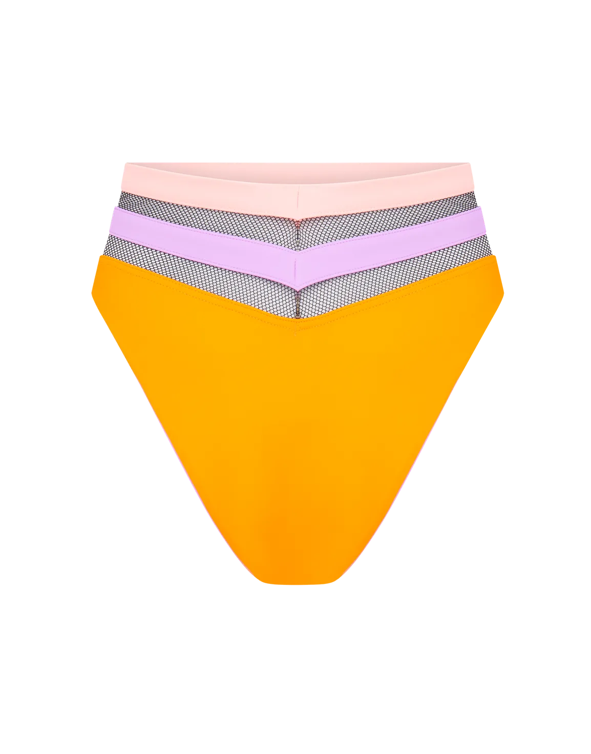 Zenaya High Waisted Bikini Bottom Coral | Agent Provocateur