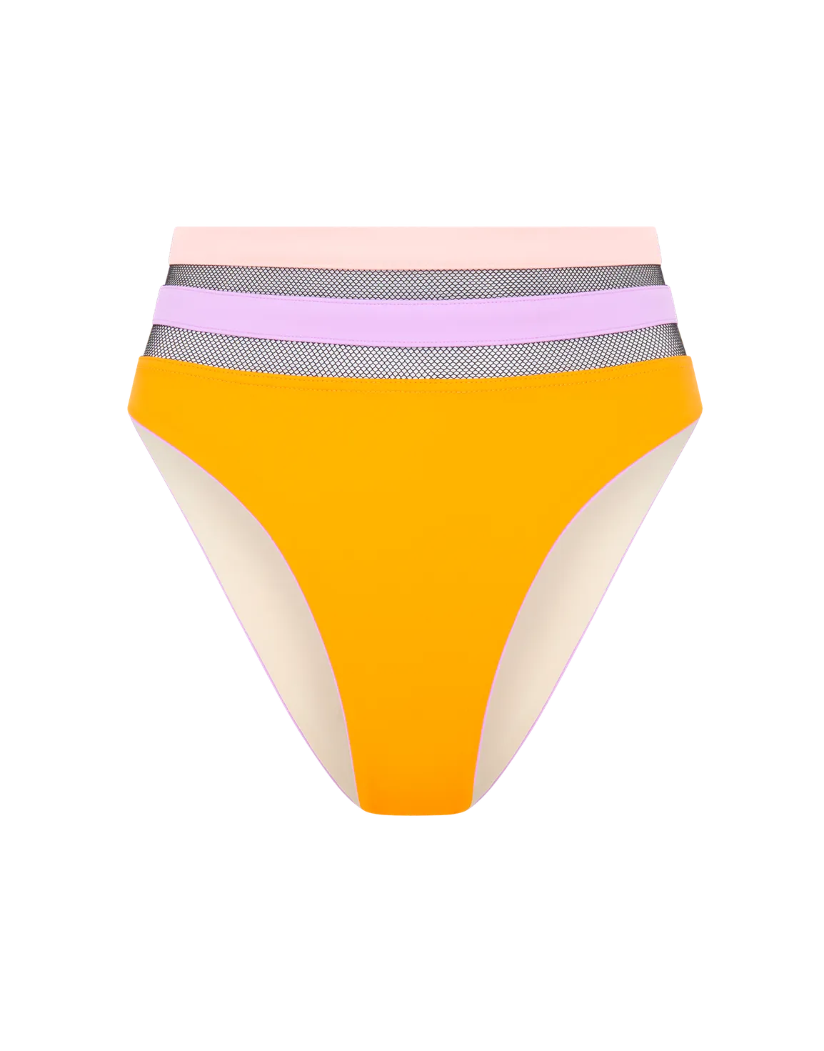 Zenaya High Waisted Bikini Bottom Coral | Agent Provocateur
