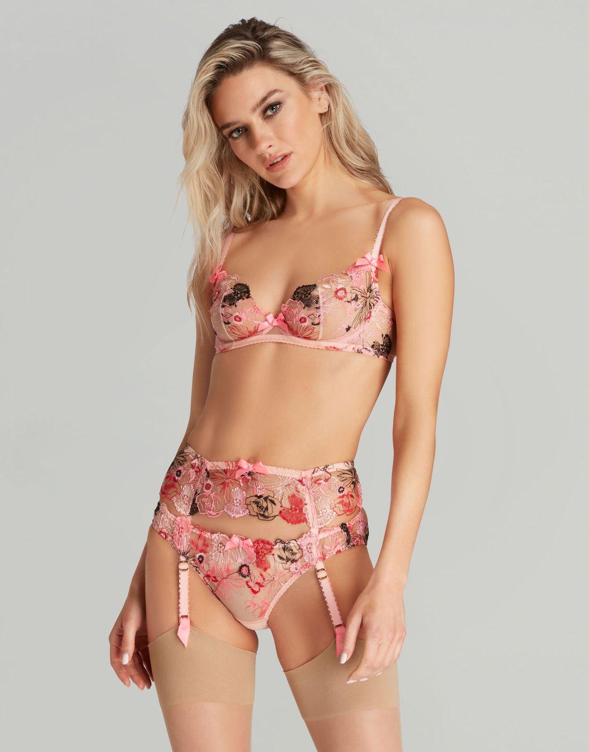 Zuri Suspender Pink | Agent Provocateur