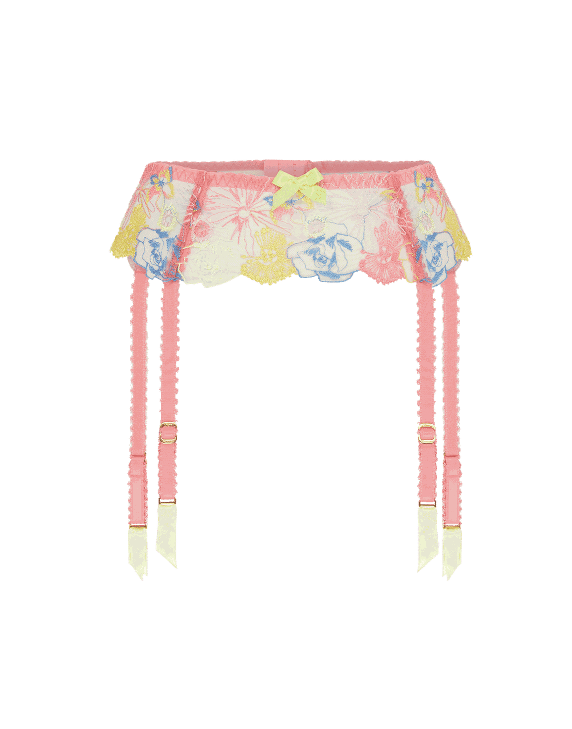 Zuri Suspender Pink Multicolour | Agent Provocateur