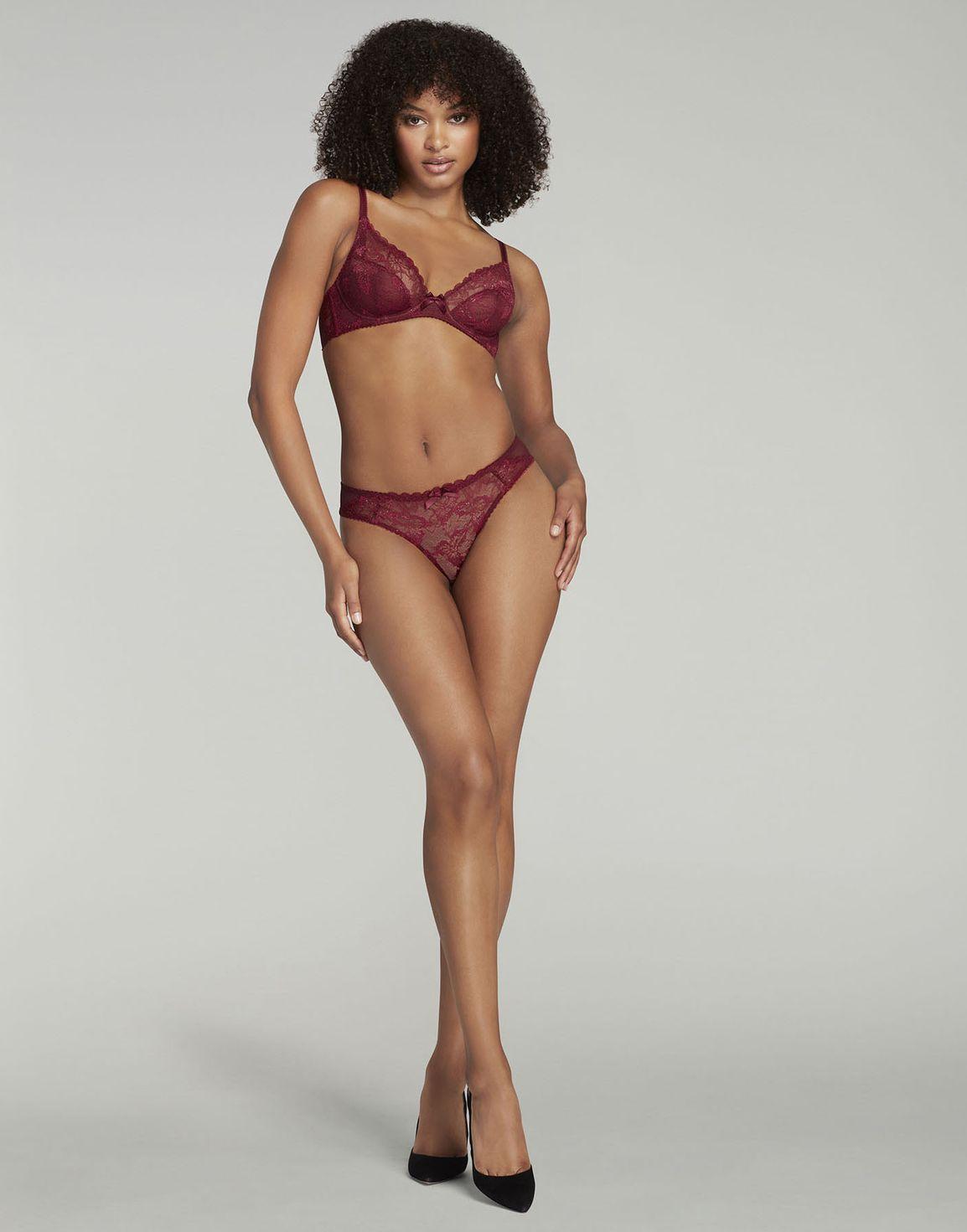 Leni Plunge Underwired Bra Burgundy | Agent Provocateur