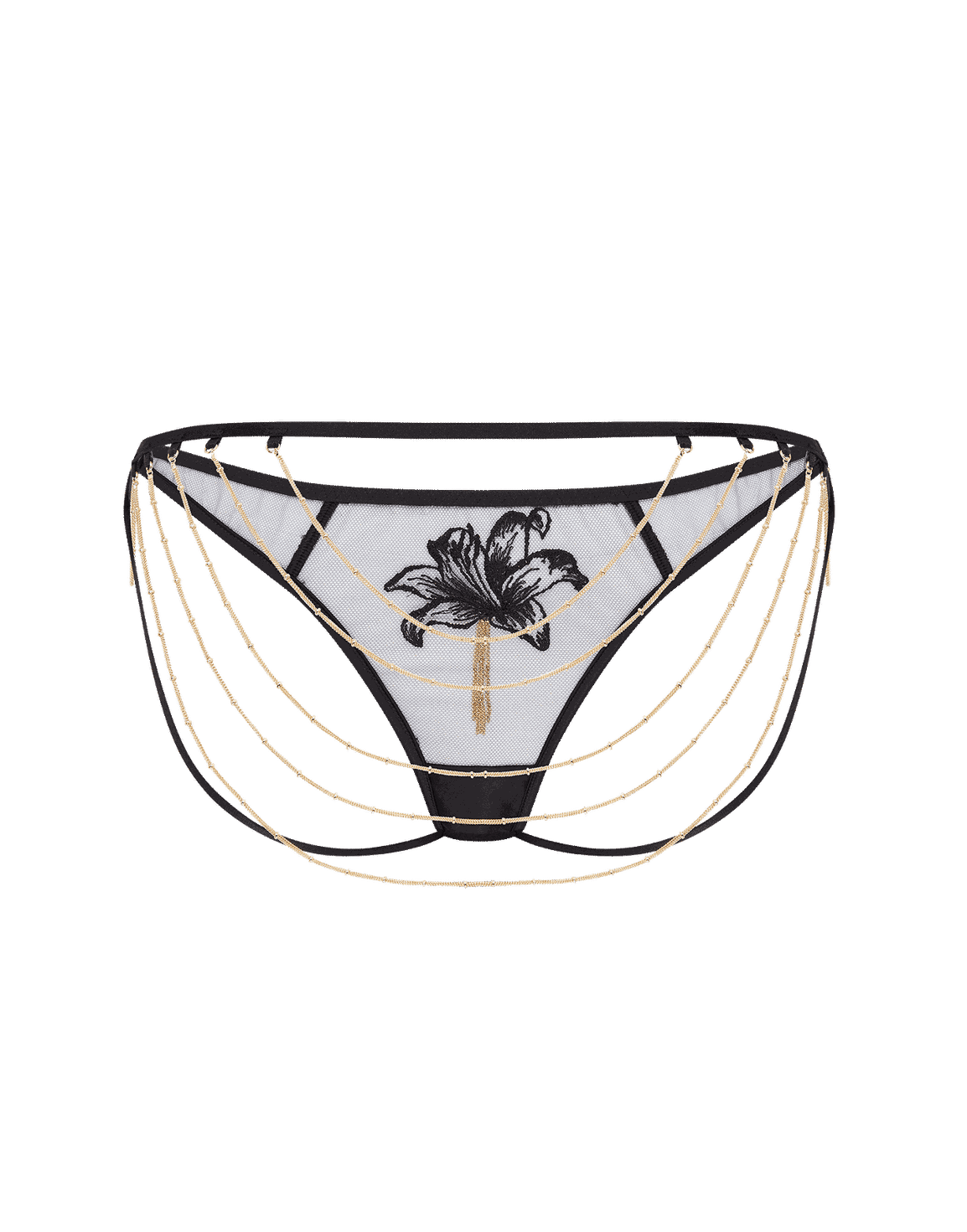 Auretta Brief Black/Gold | Agent Provocateur
