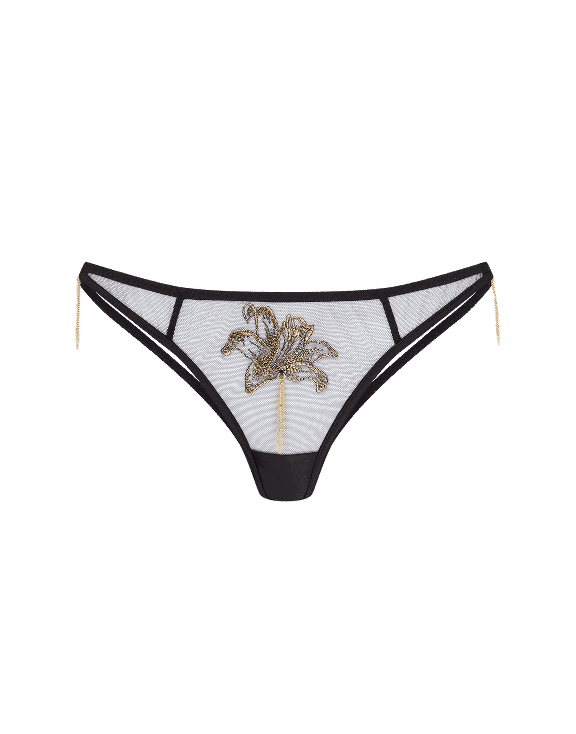 Auretta Thong Black/Gold | Agent Provocateur