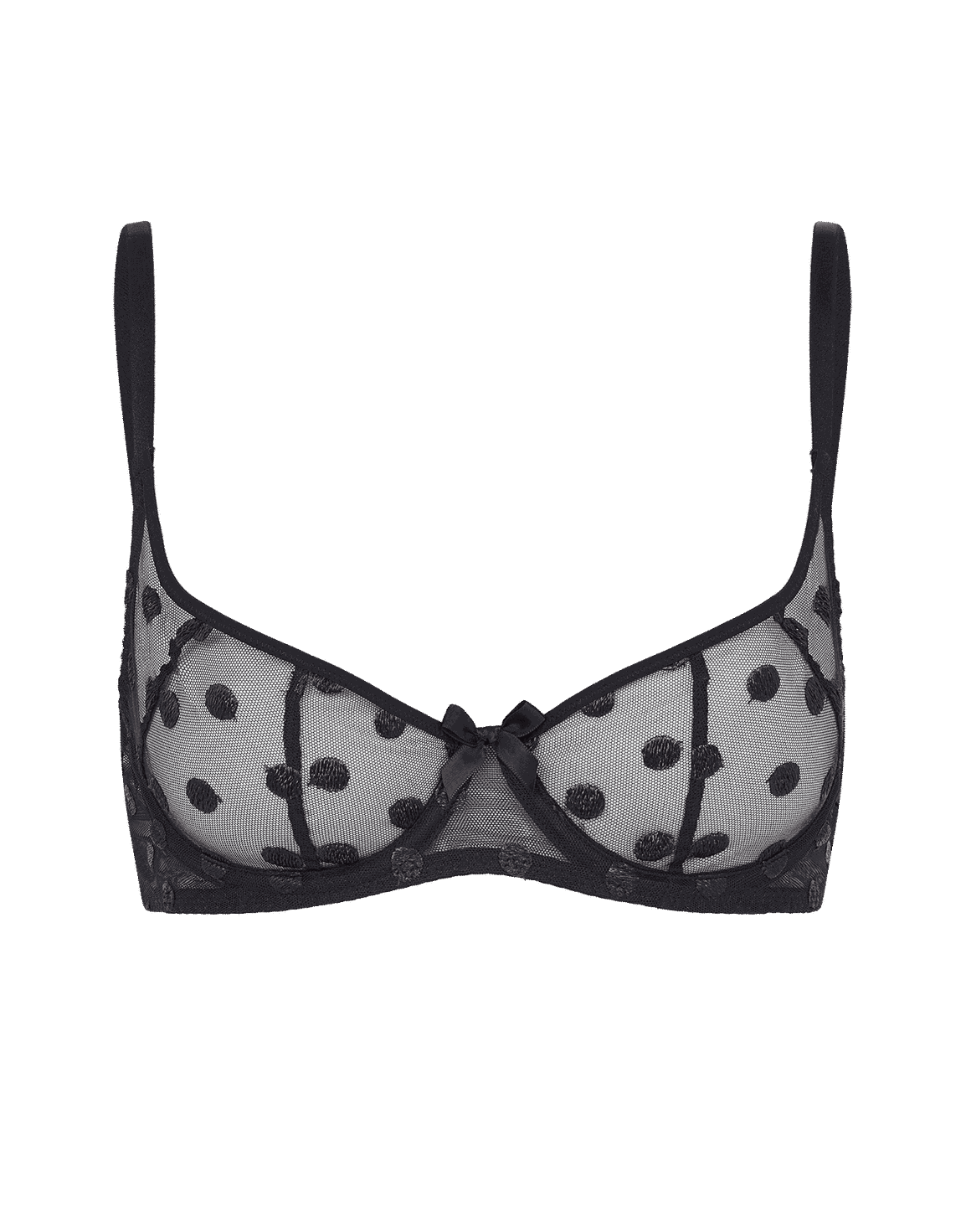 Camsen Balconette Underwired Bra Black | Agent Provocateur