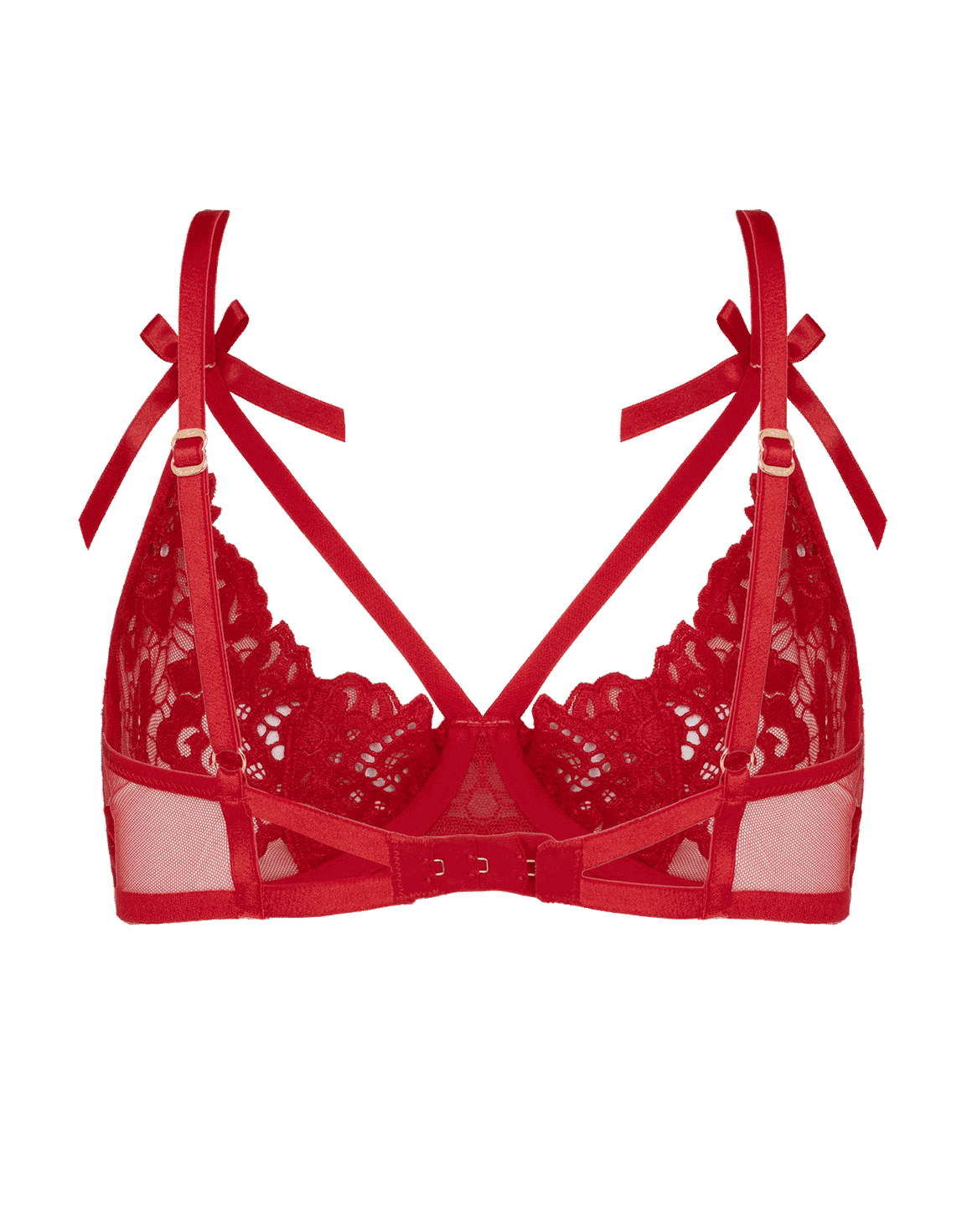 Cendrillon Plunge Underwired Bra Red | Agent Provocateur