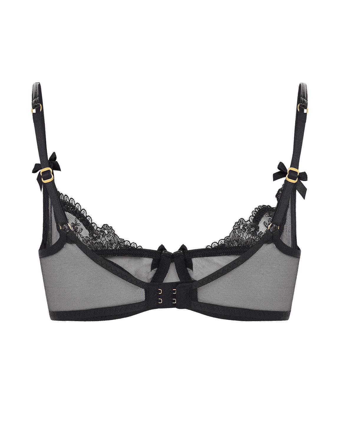 Charlotia Demi Cup Underwired Bra Black | Agent Provocateur