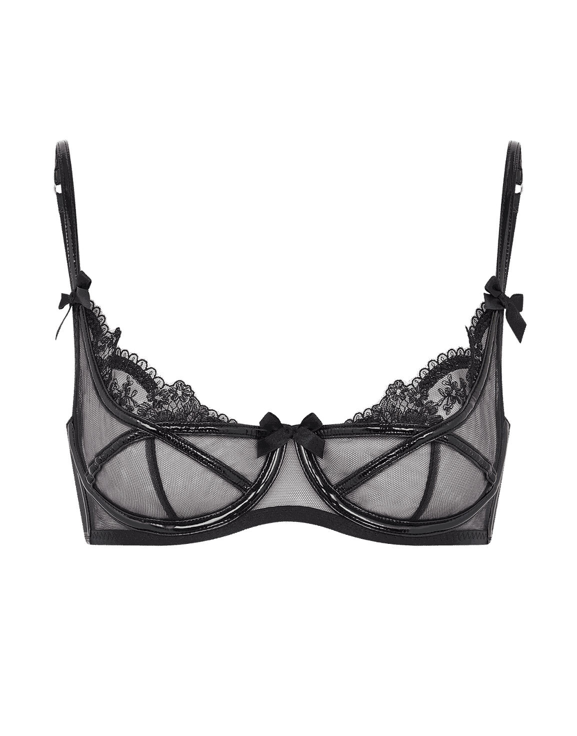 Charlotia Demi Cup Underwired Bra Black | Agent Provocateur
