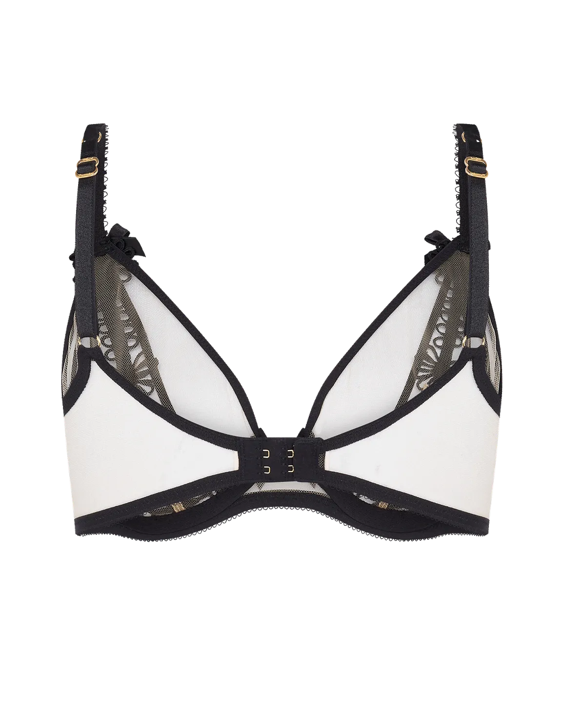 Coletta Plunge Underwired Bra Black/Sand | Agent Provocateur