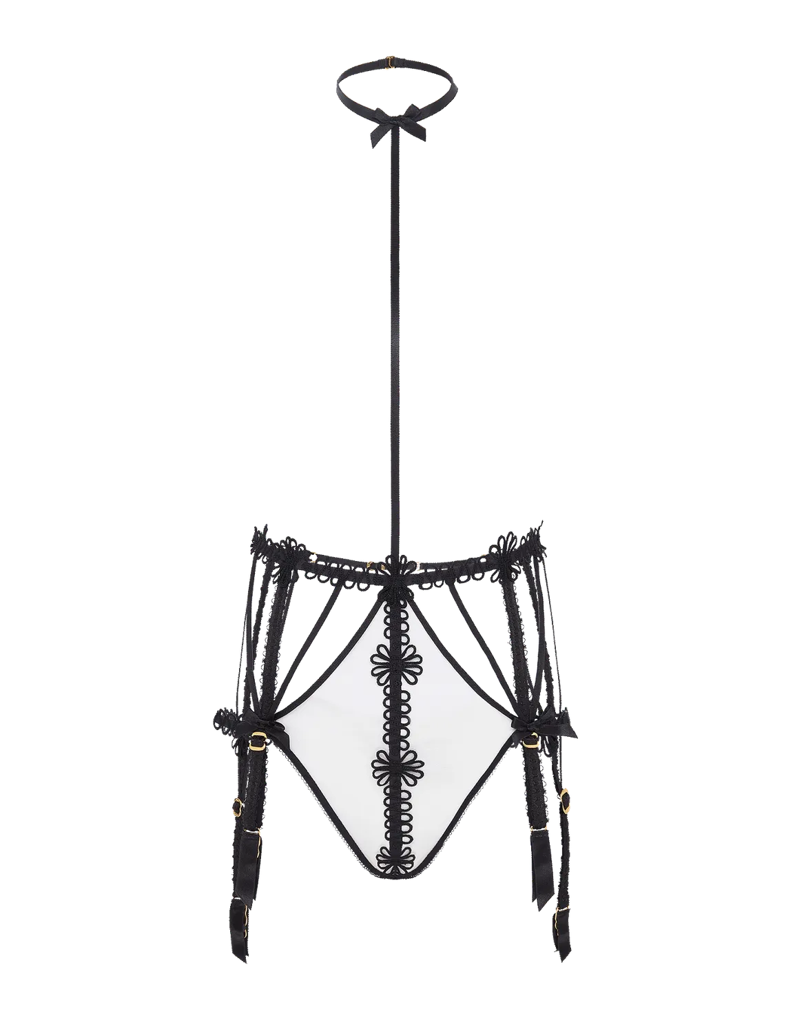 Coletta Playsuit Black/Sand | Agent Provocateur