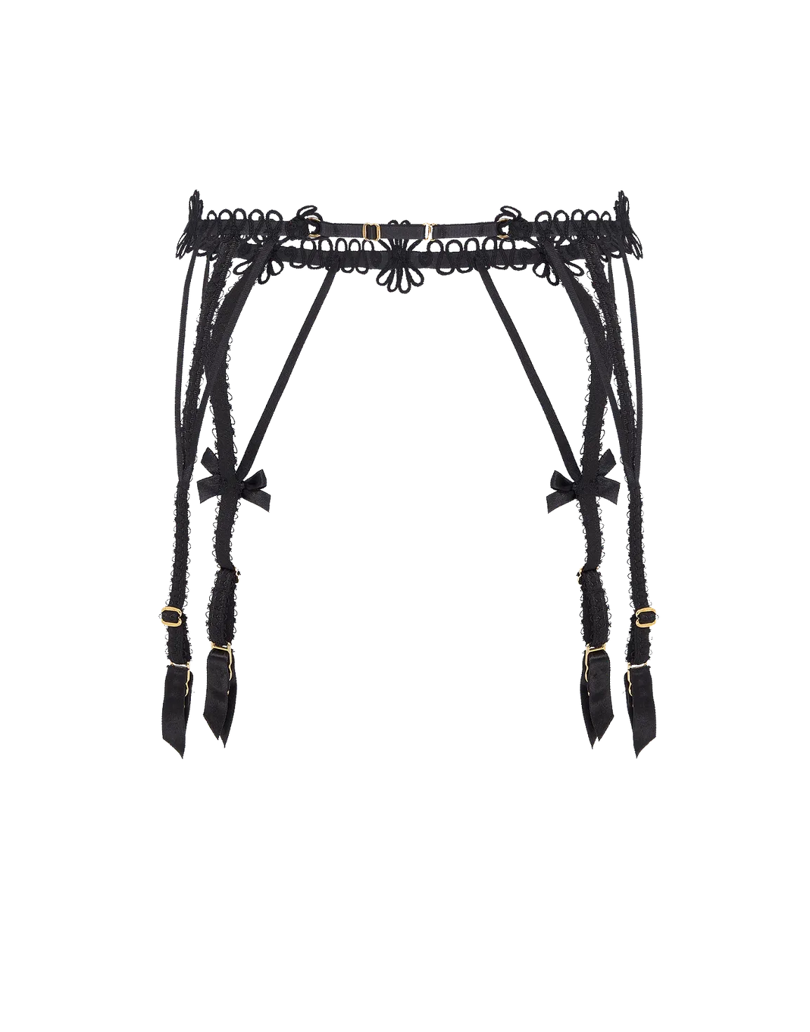 Coletta Suspender Black/Sand | Agent Provocateur
