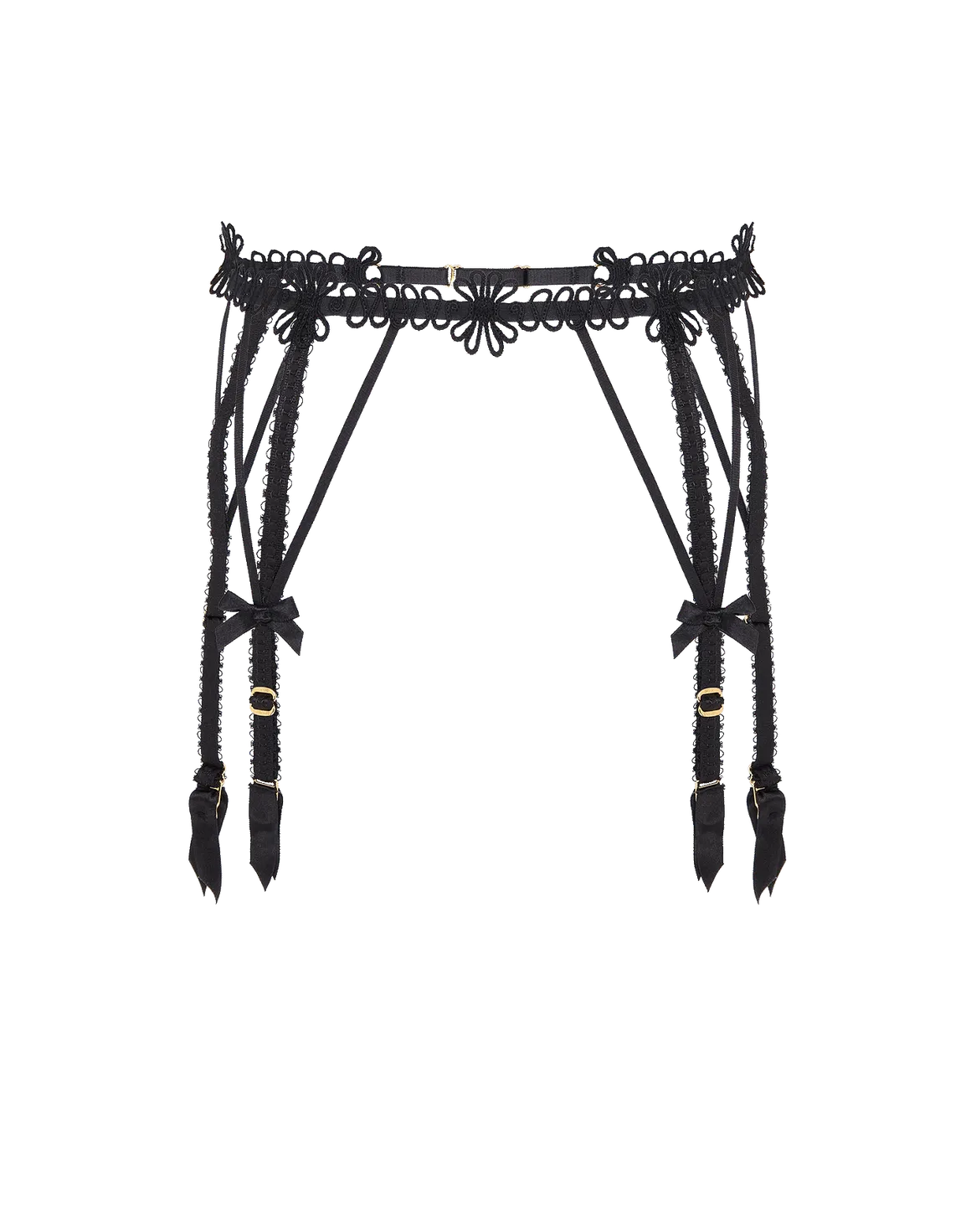 Coletta Suspender Black/Sand | Agent Provocateur