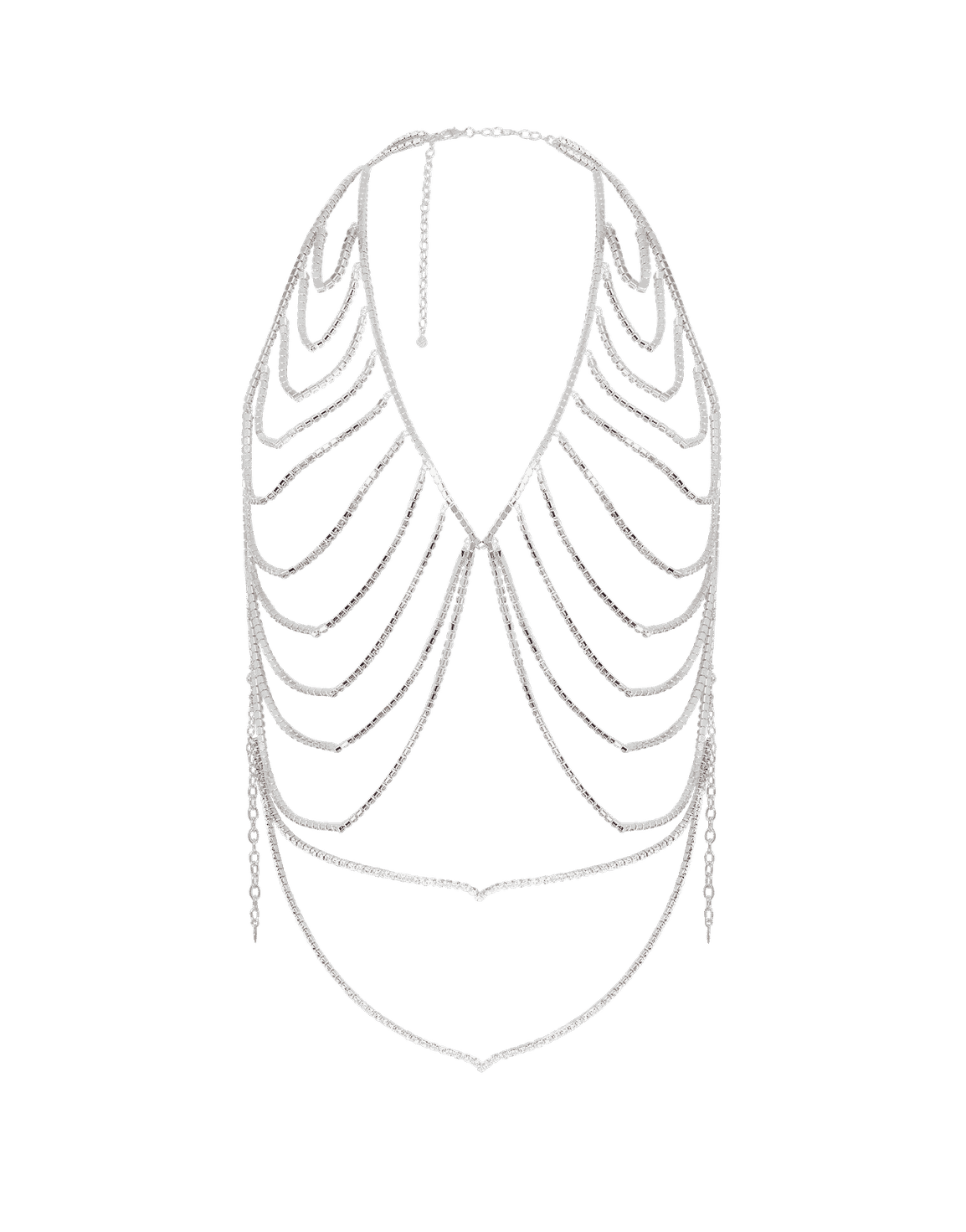 Elliotte Waistcoat Silver/Crystal | Agent Provocateur