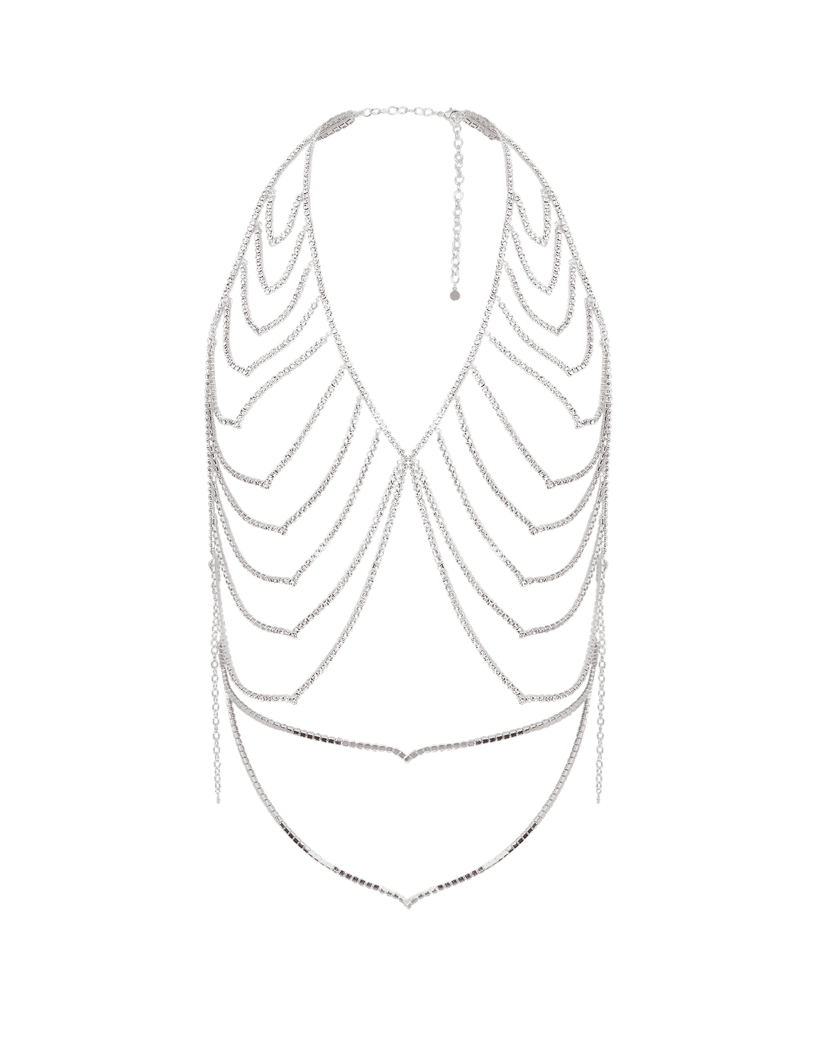 Elliotte Waistcoat Silver/Crystal | Agent Provocateur