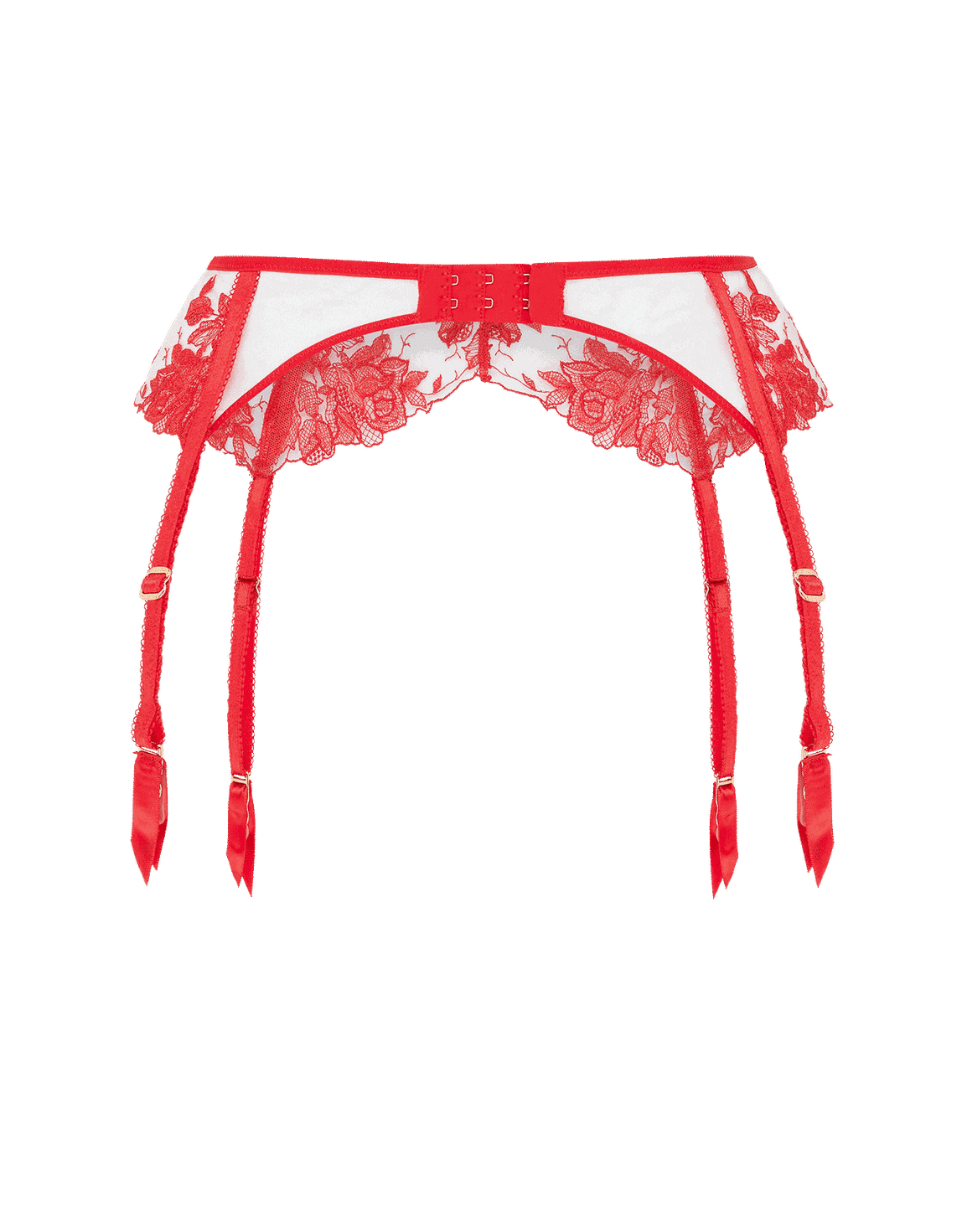 Elvie Suspender Red/Sand | Agent Provocateur