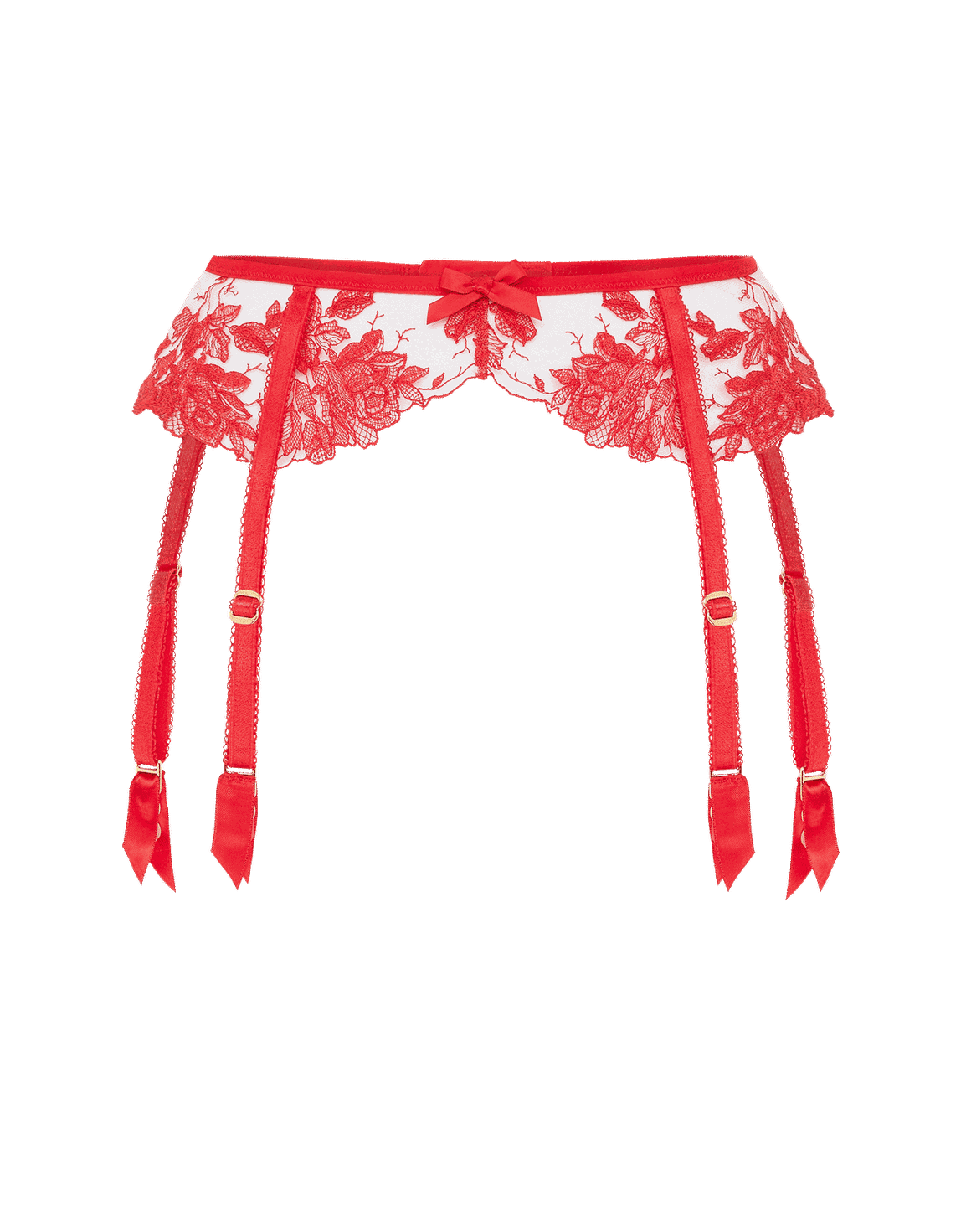 Elvie Suspender Red/Sand | Agent Provocateur