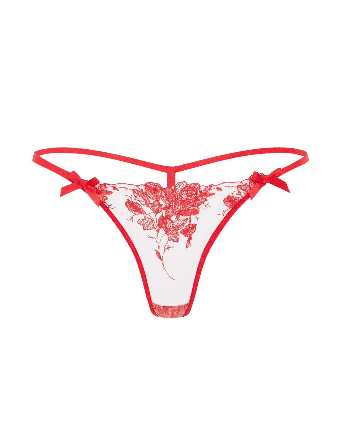 Elvie Thong Red/Sand | Agent Provocateur