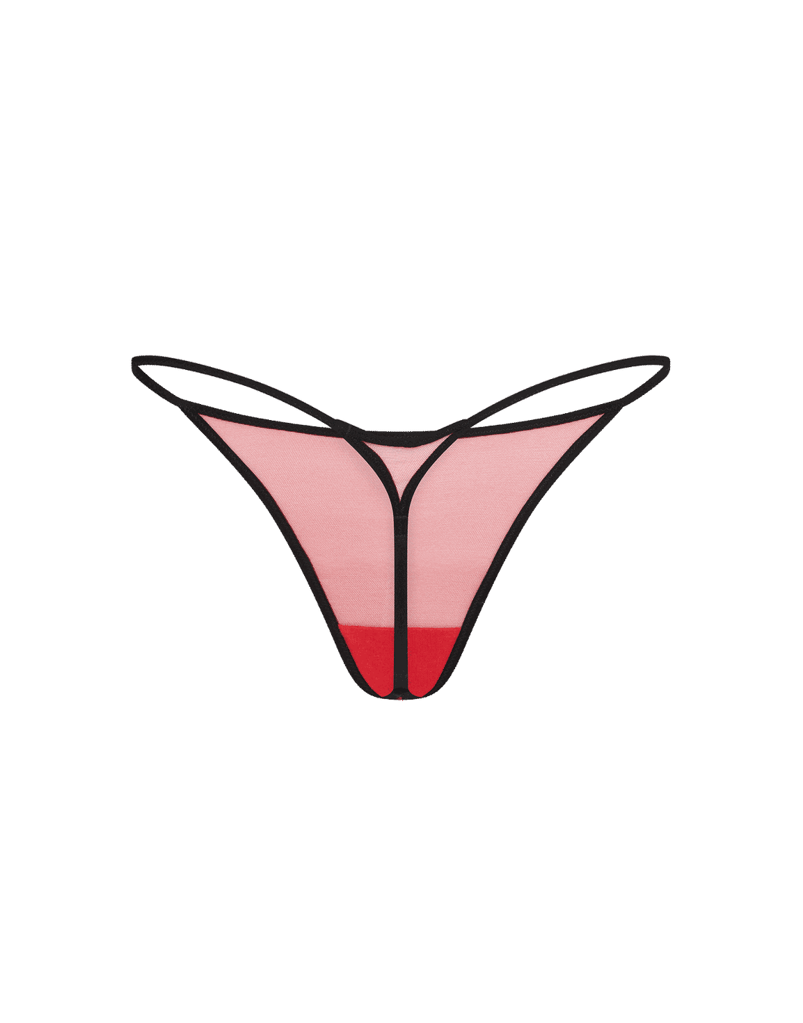 AP ASAP Trixie Thong Baby Pink/Black | Agent Provocateur