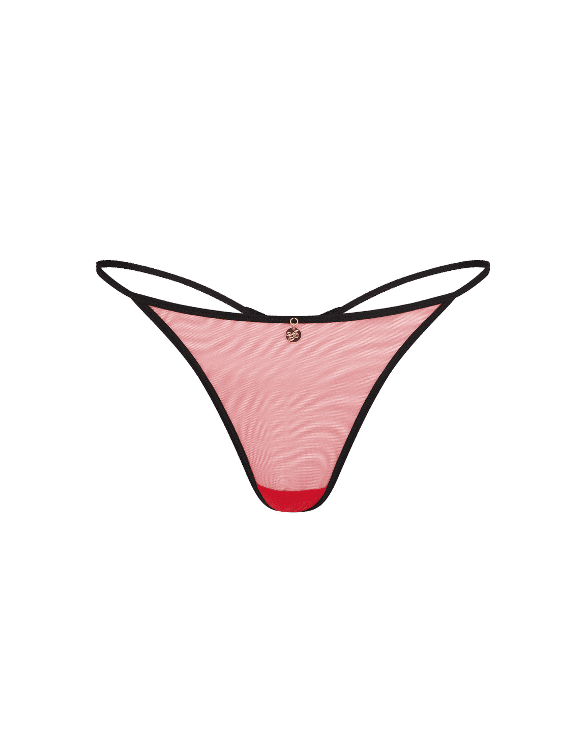 AP ASAP Trixie Thong Baby Pink/Black | Agent Provocateur