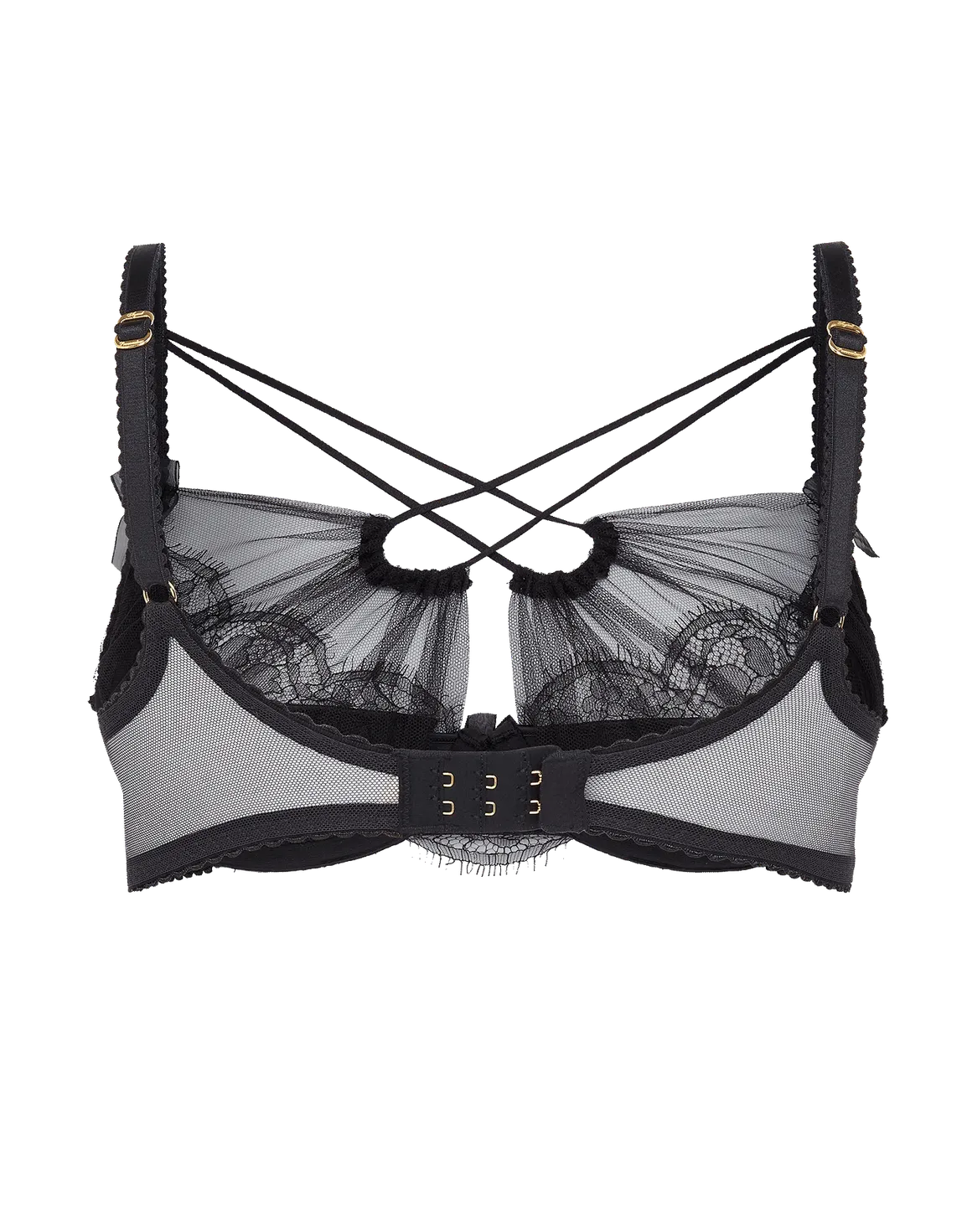 Halley High Neck Underwired Bra Black | Agent Provocateur