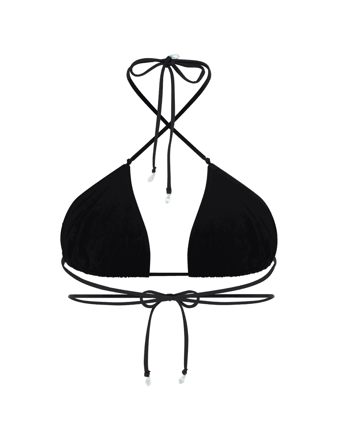 Isameya Bikini Top Black/Iridescent | Agent Provocateur