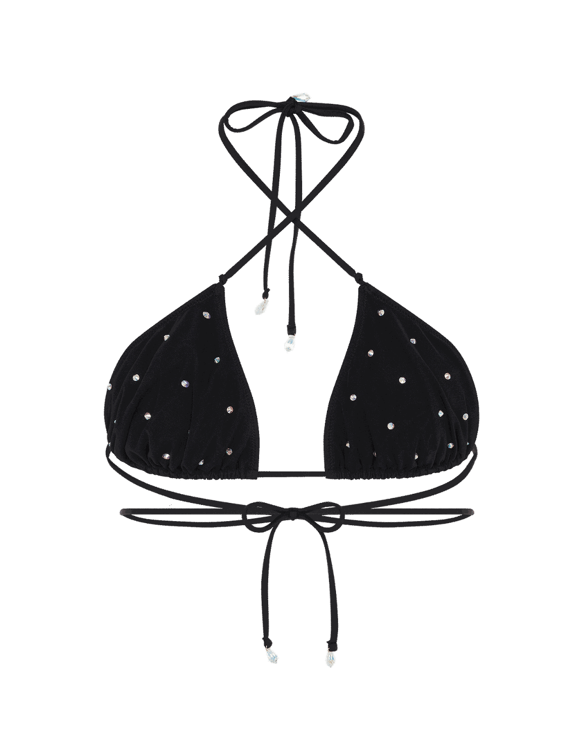 Isameya Bikini Top Black/Iridescent | Agent Provocateur