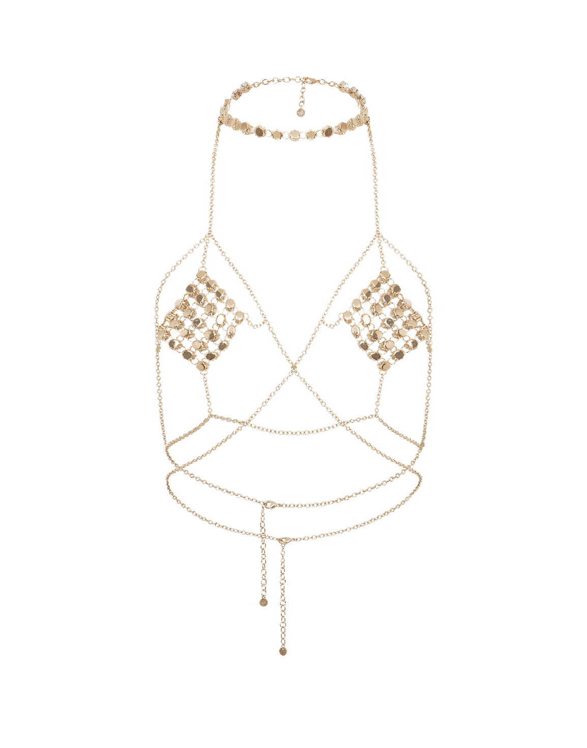 Kensia Body Chain Gold/Crystal | Agent Provocateur