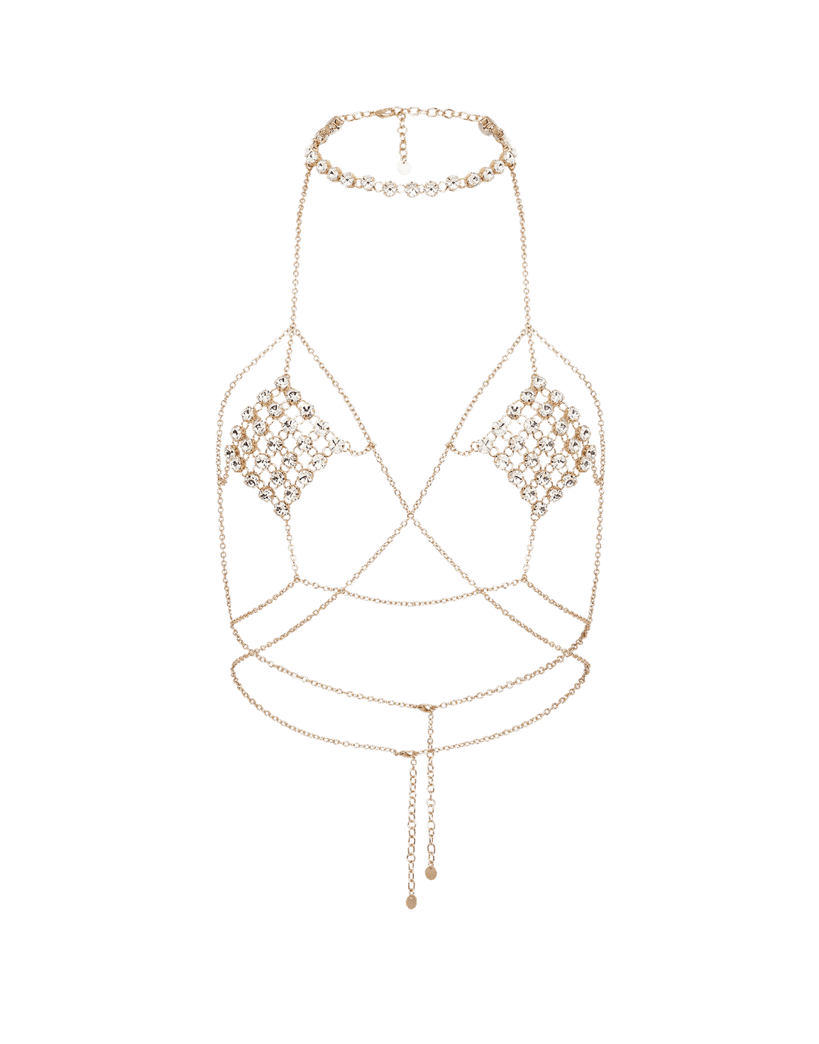 Kensia Body Chain Gold/Crystal | Agent Provocateur