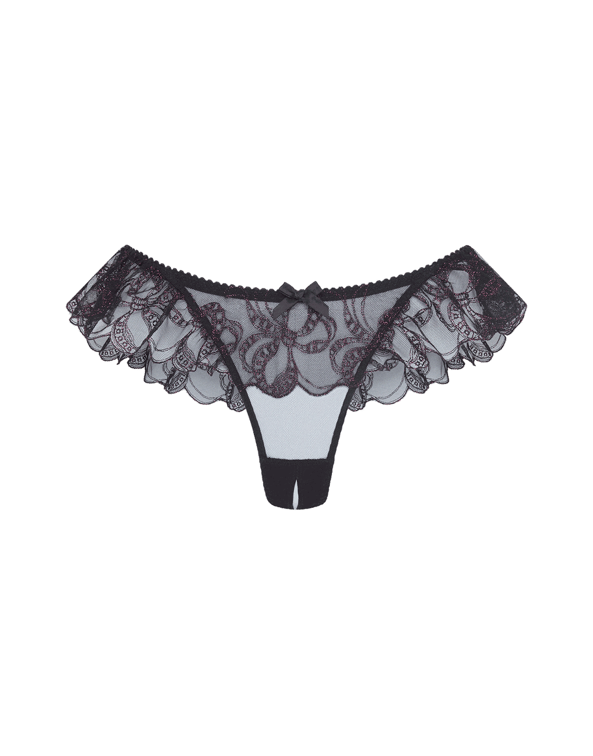 Louella Ouvert Black/Pink | Agent Provocateur