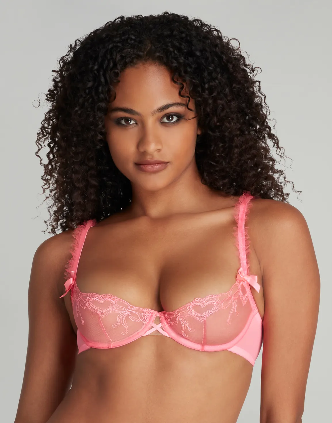 Mimie Demi Cup Underwired Bra Neon Pink | Agent Provocateur