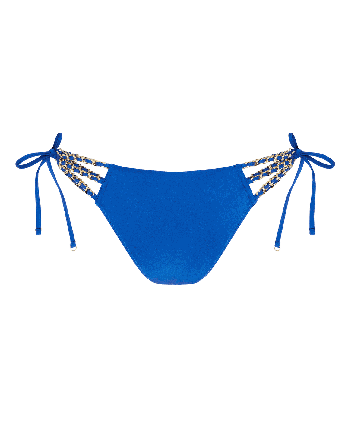 Montie Bikini Bottom Blue/Gold | Agent Provocateur