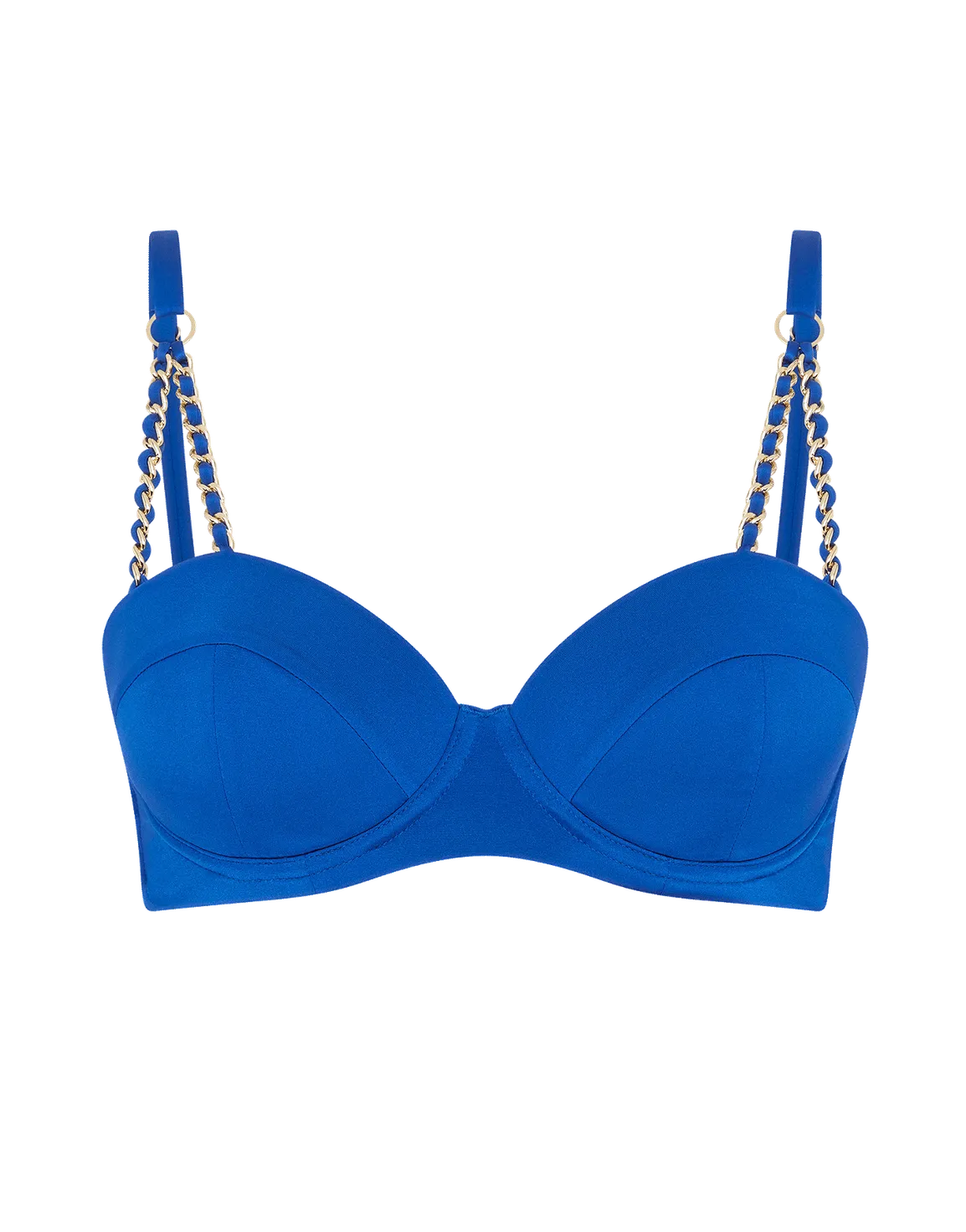 Montie Bikini Top Blue/Gold | Agent Provocateur