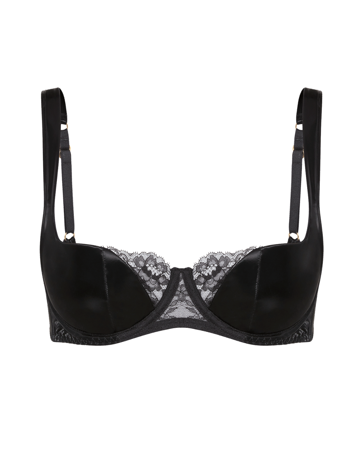 Rivere Balconette Underwired Bra Black | Agent Provocateur