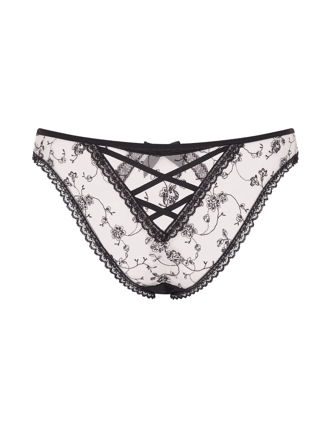 Rosaleen Full Brief Baby Pink/Black | Agent Provocateur