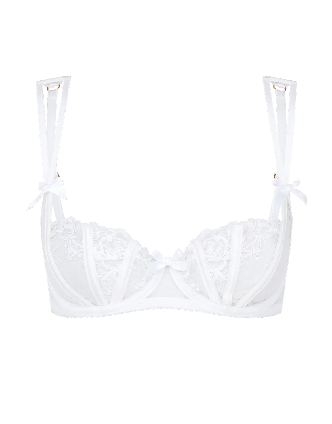 Rosia Balconette Underwired Bra White | Agent Provocateur