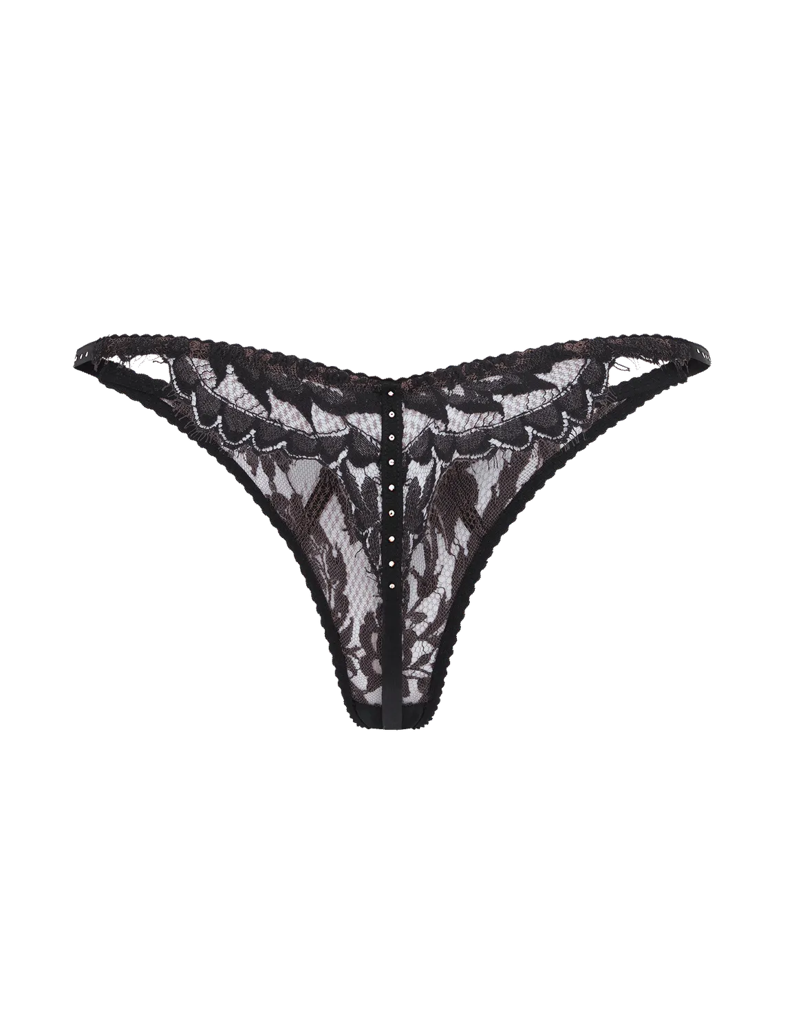 Temptressa Thong Mink/Black | Agent Provocateur