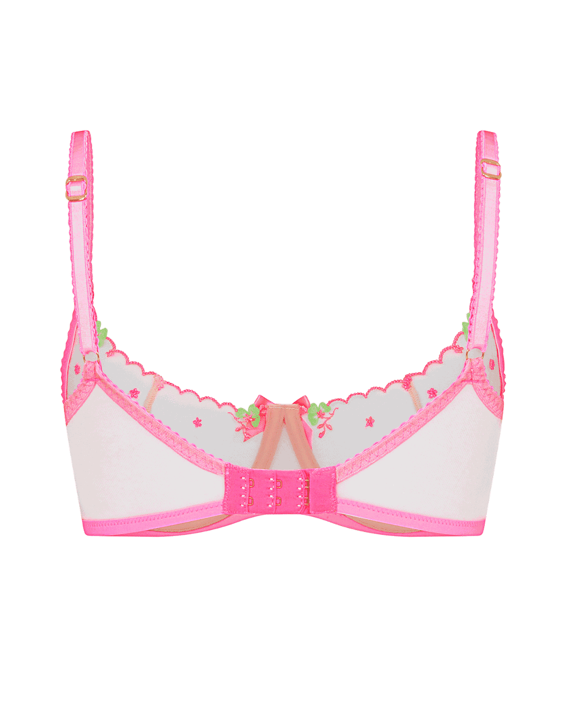 Willowe Full Cup Underwired Bra Pink/Green | Agent Provocateur