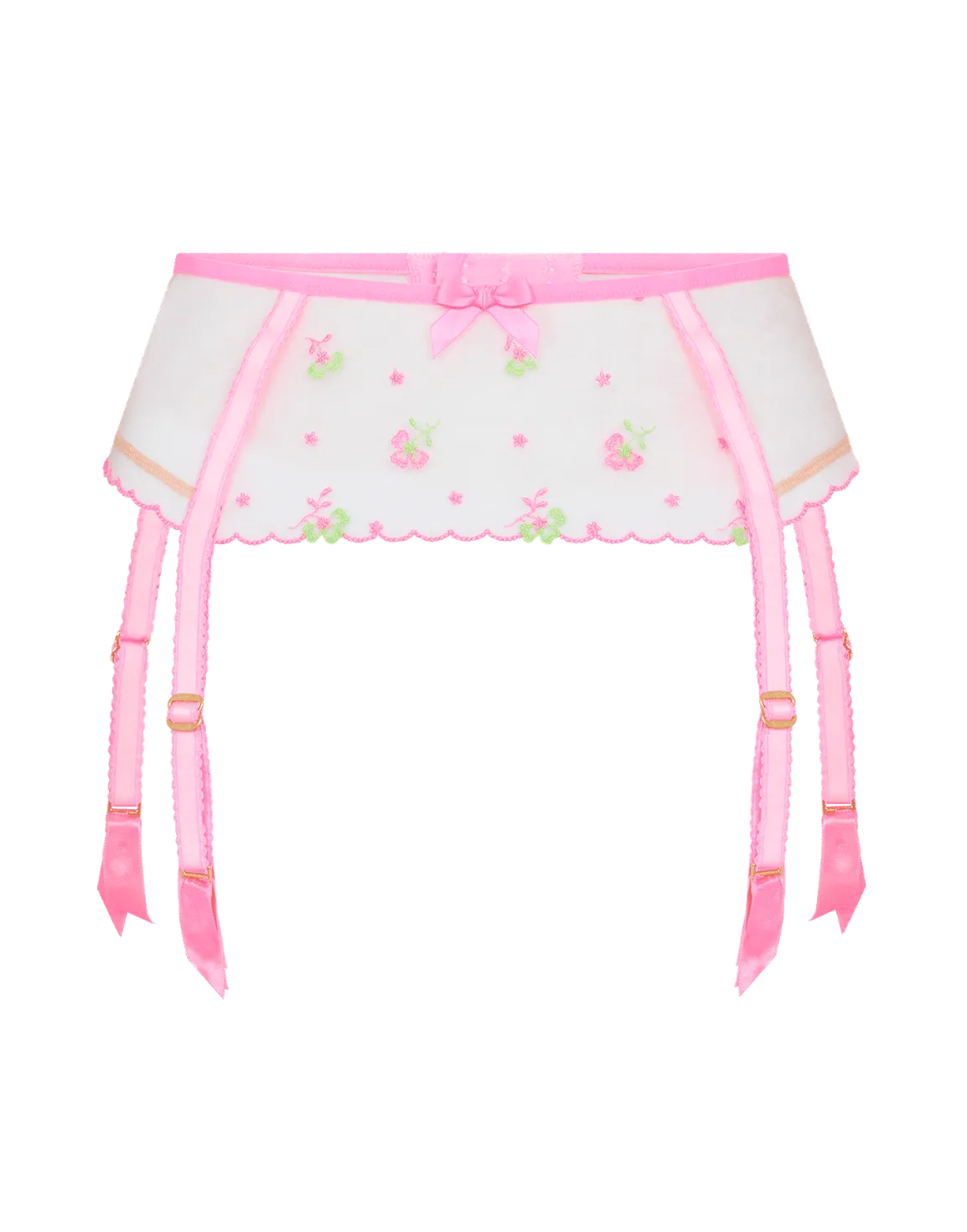 Willowe Suspender Pink/Green | Agent Provocateur