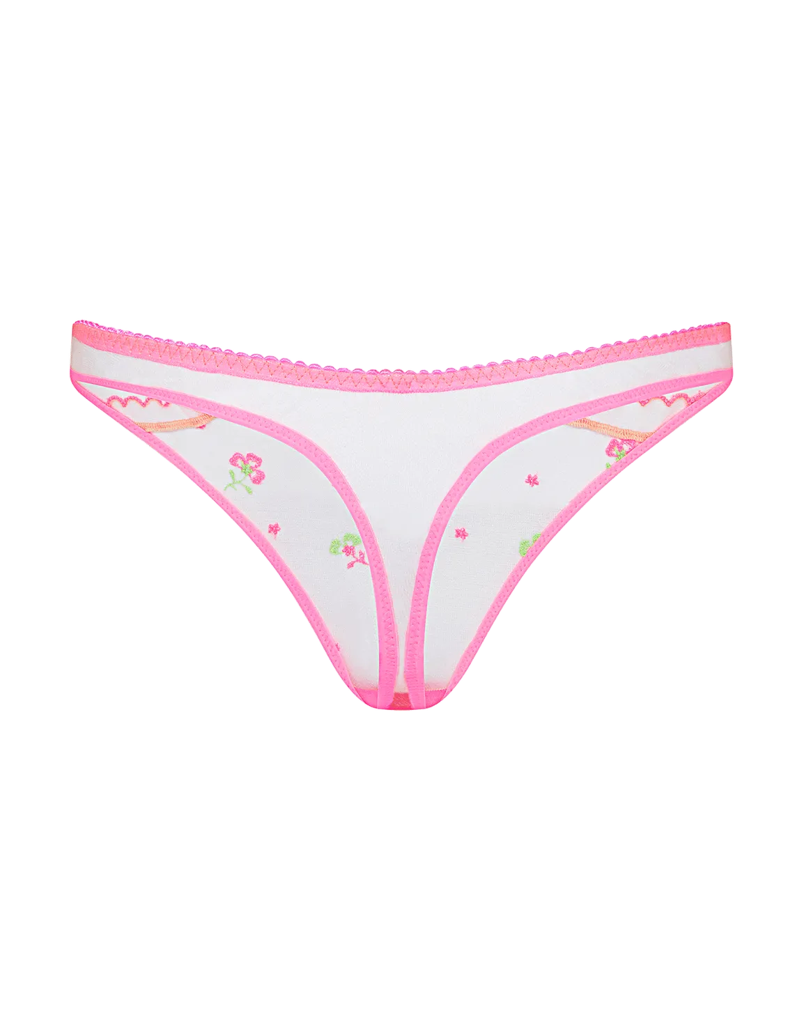 Willowe Thong Pink/Green | Agent Provocateur