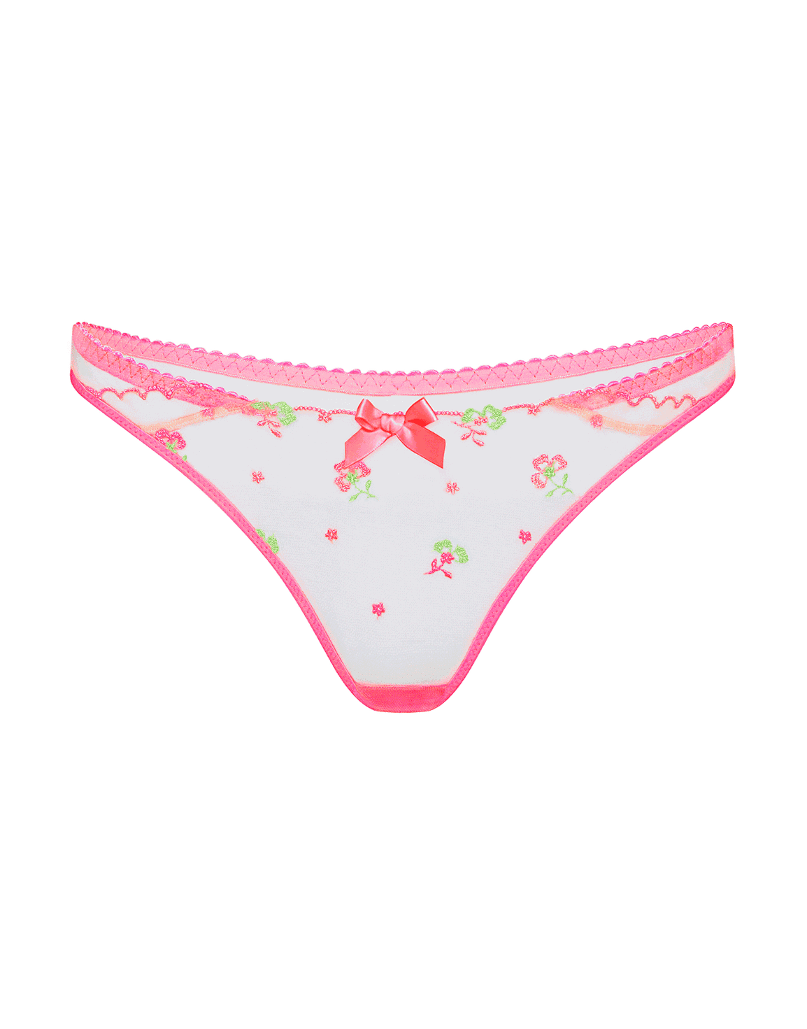 Willowe Thong Pink/Green | Agent Provocateur