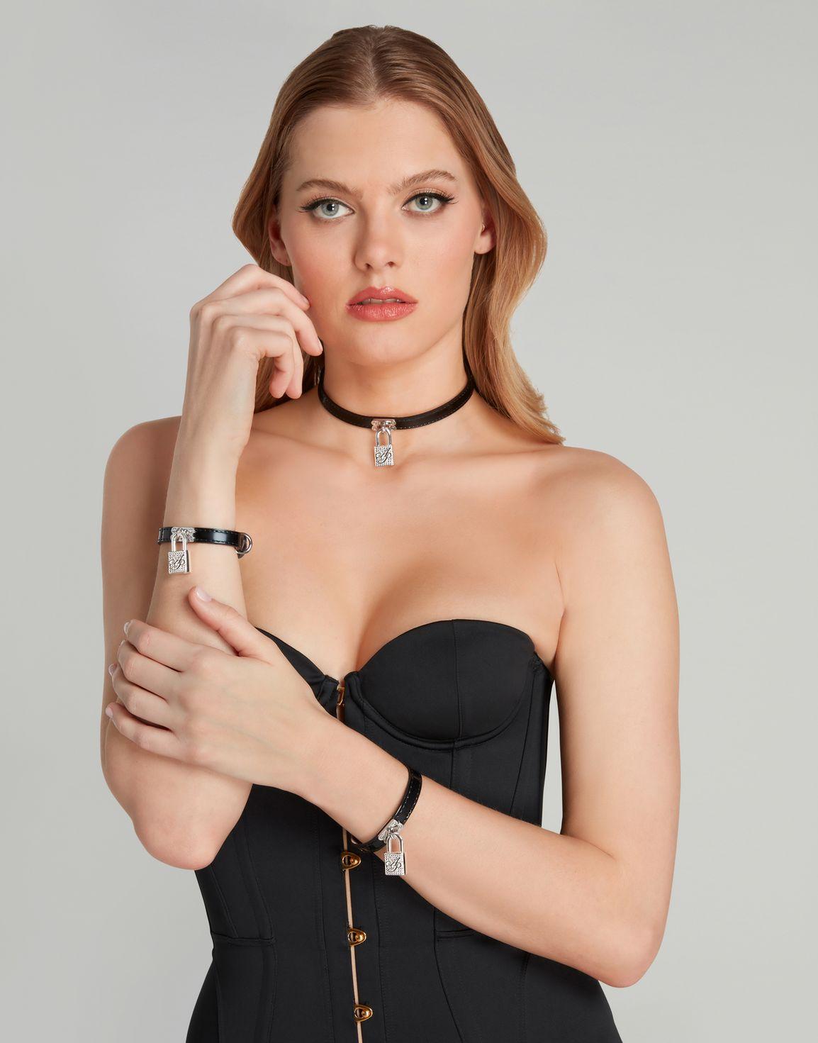 Bess Collar Black/Silver/Crystal | Agent Provocateur