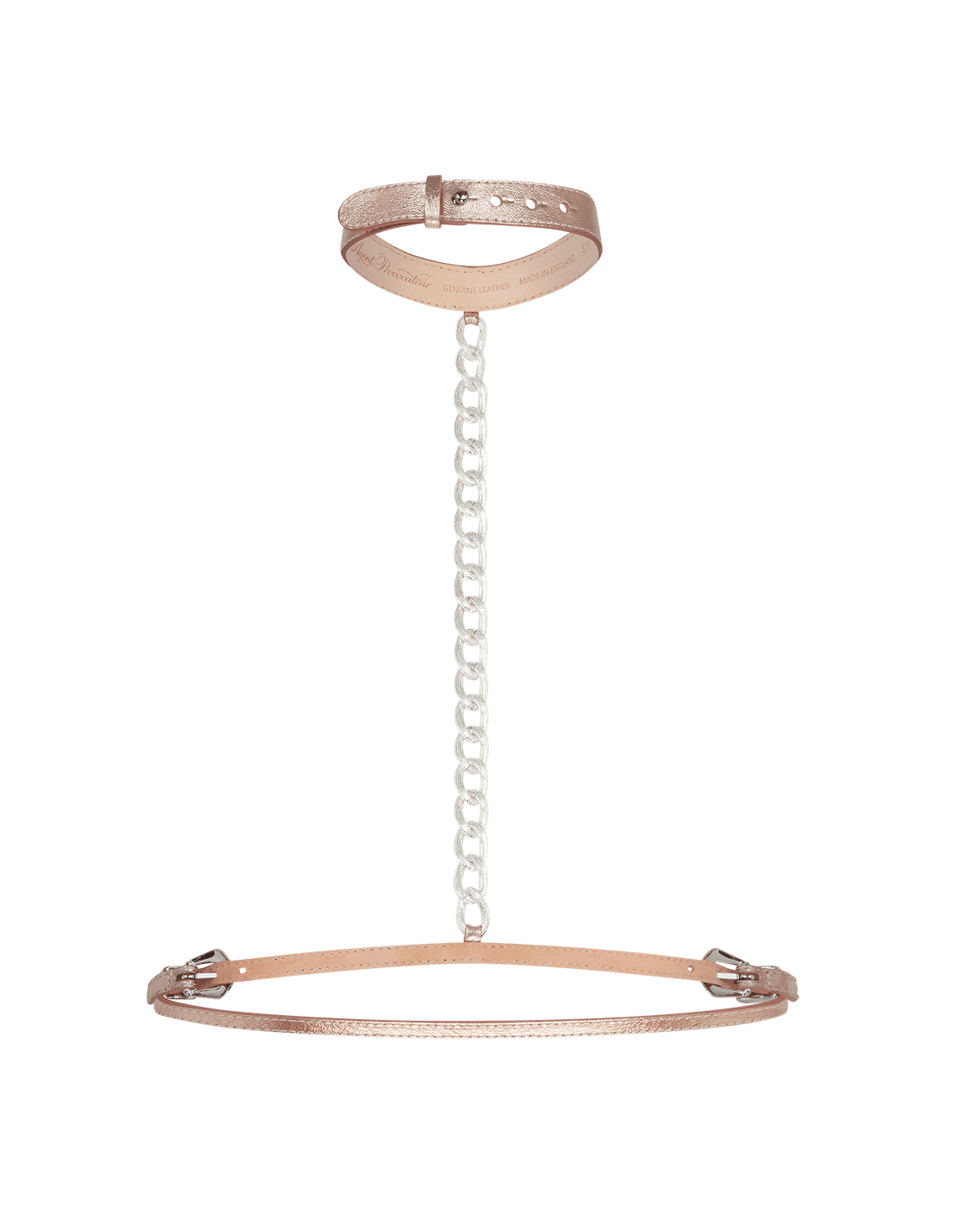 Dallis Harness Champagne/Rose Gold | Agent Provocateur
