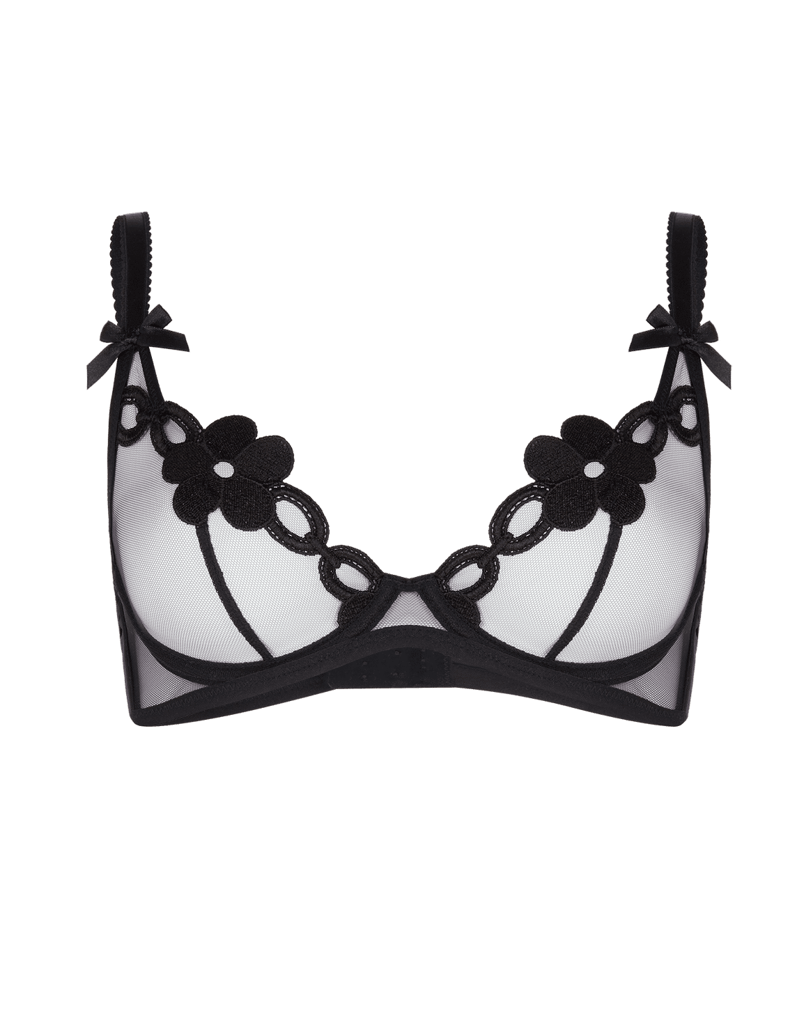 Daysi Plunge Underwired Bra Black | Agent Provocateur