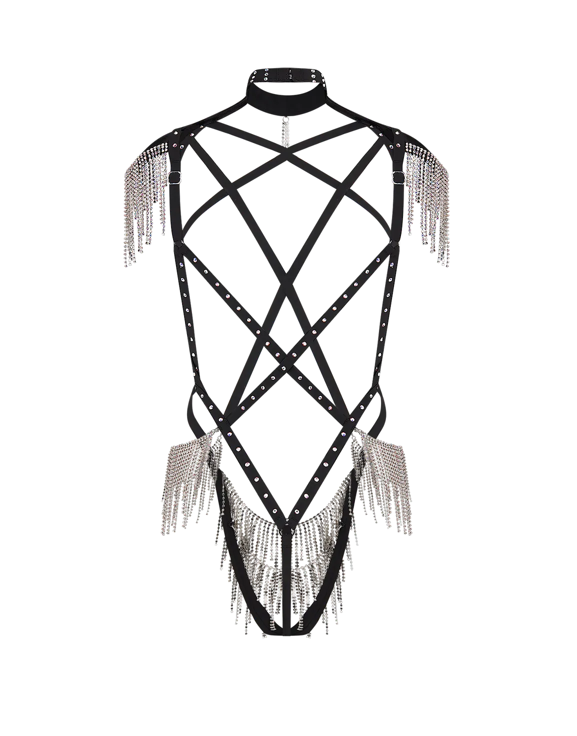 Deimante Playsuit Black/Aurora Borealis | Agent Provocateur