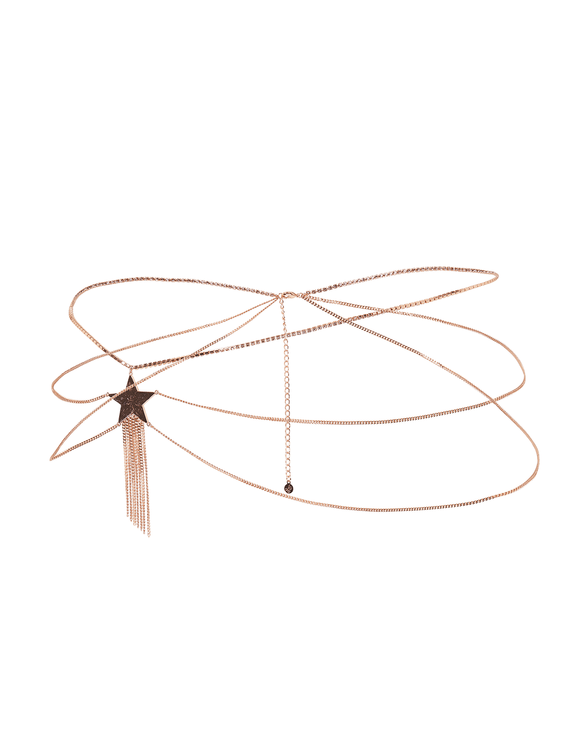Dustie Belly Chain Rose Gold/Crystal | Agent Provocateur
