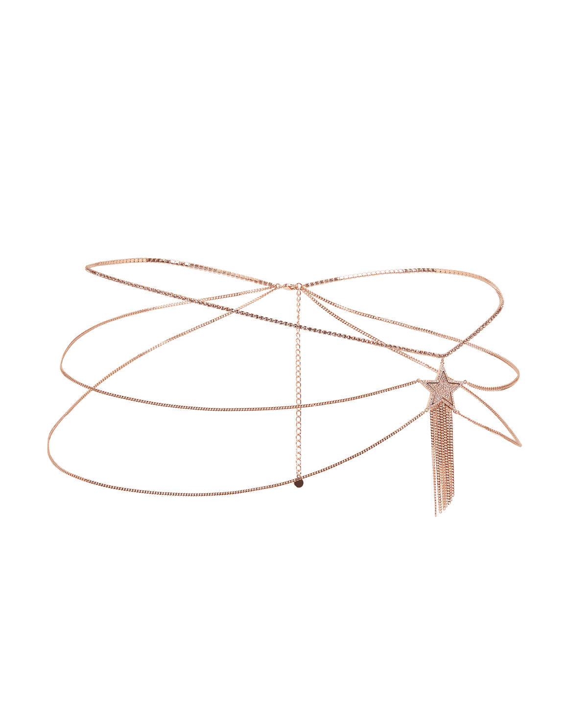 Dustie Belly Chain Rose Gold/Crystal | Agent Provocateur