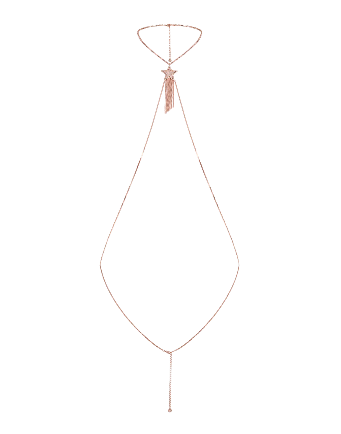 Dustie Body Chain Rose Gold/Crystal | Agent Provocateur